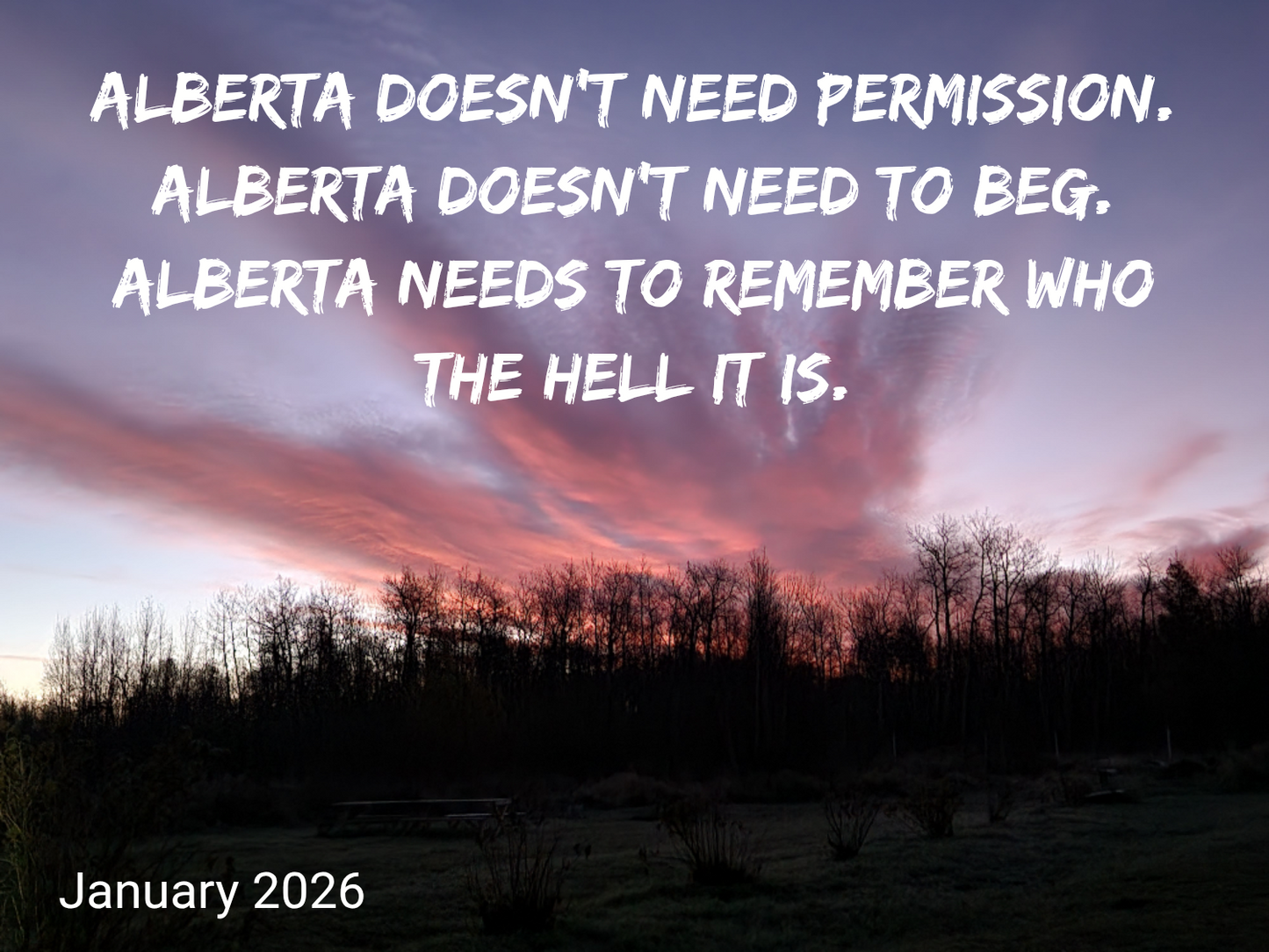 An Alberta First Calendar 2026