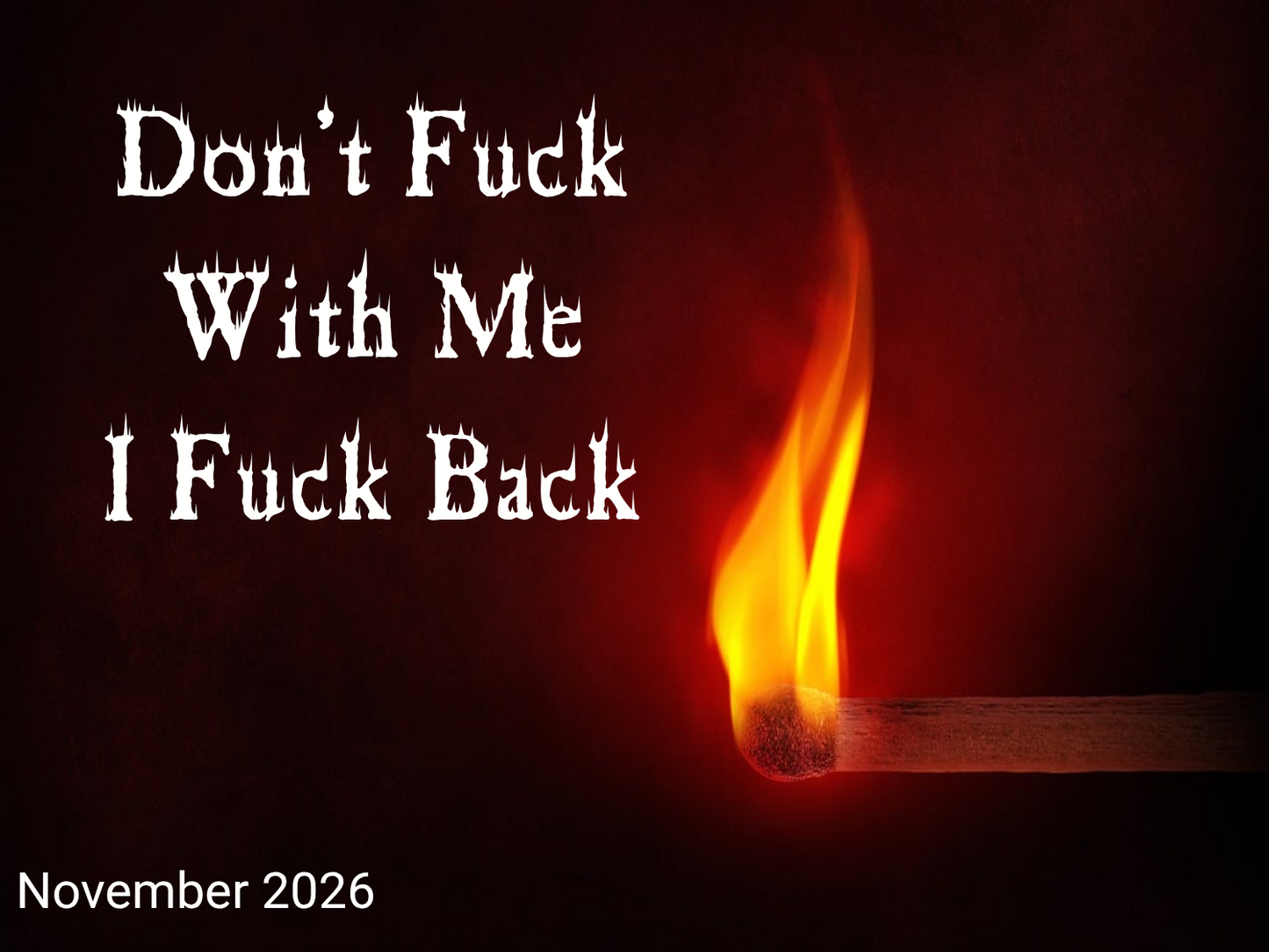Because Fuck It Calendar 2026
