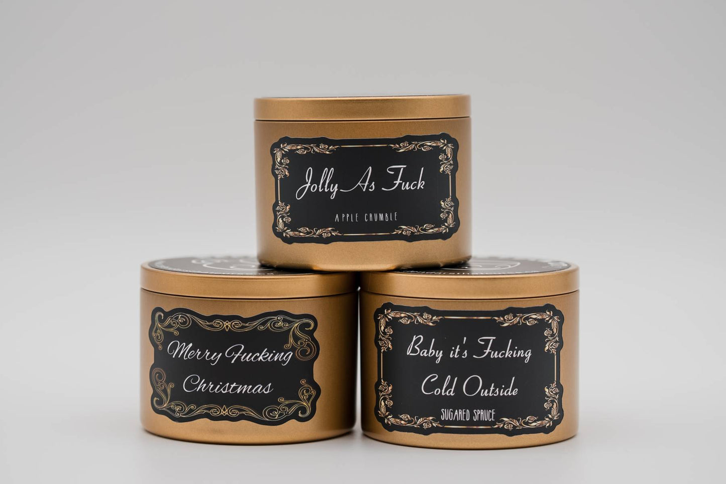 Merry Fucking Christmas Candle