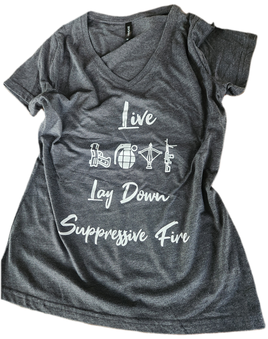 Women's V-Neck Tee - Live Love...