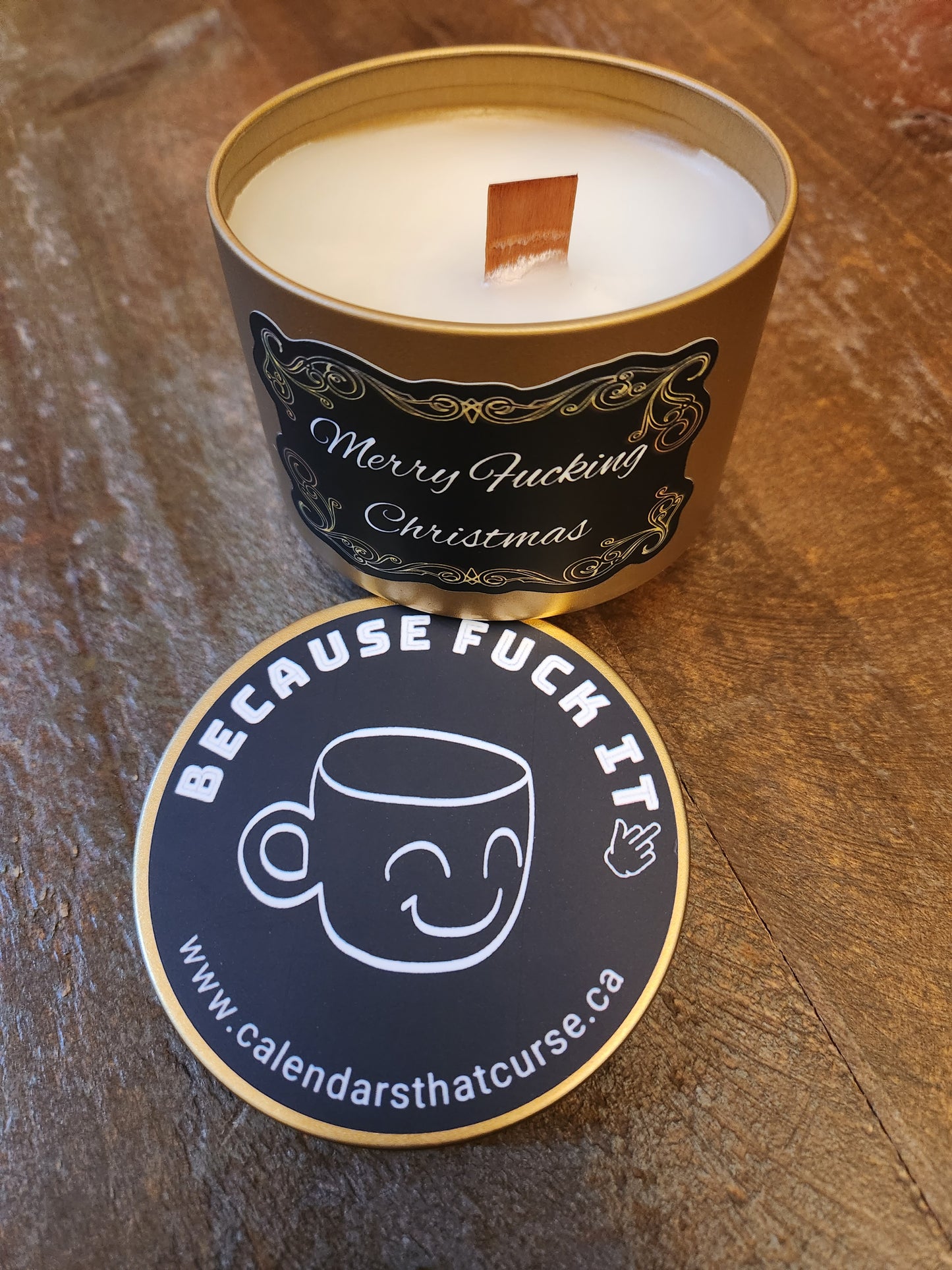 Merry Fucking Christmas Candle