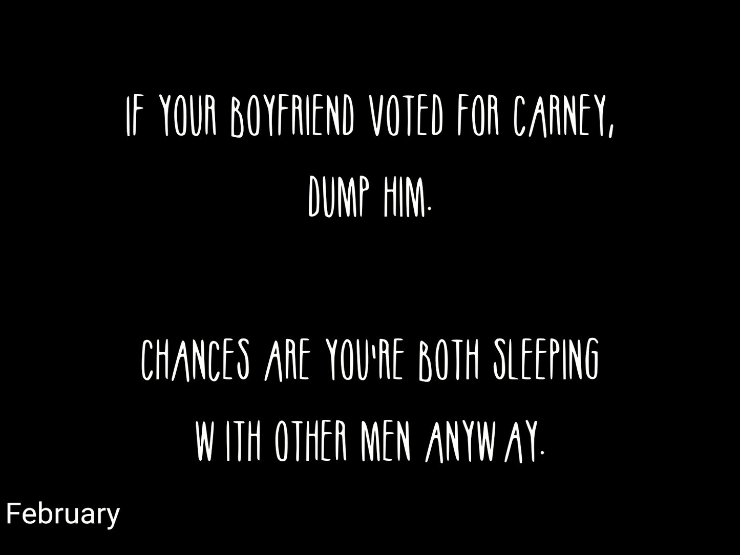 A Fuck Carney Calendar 2027