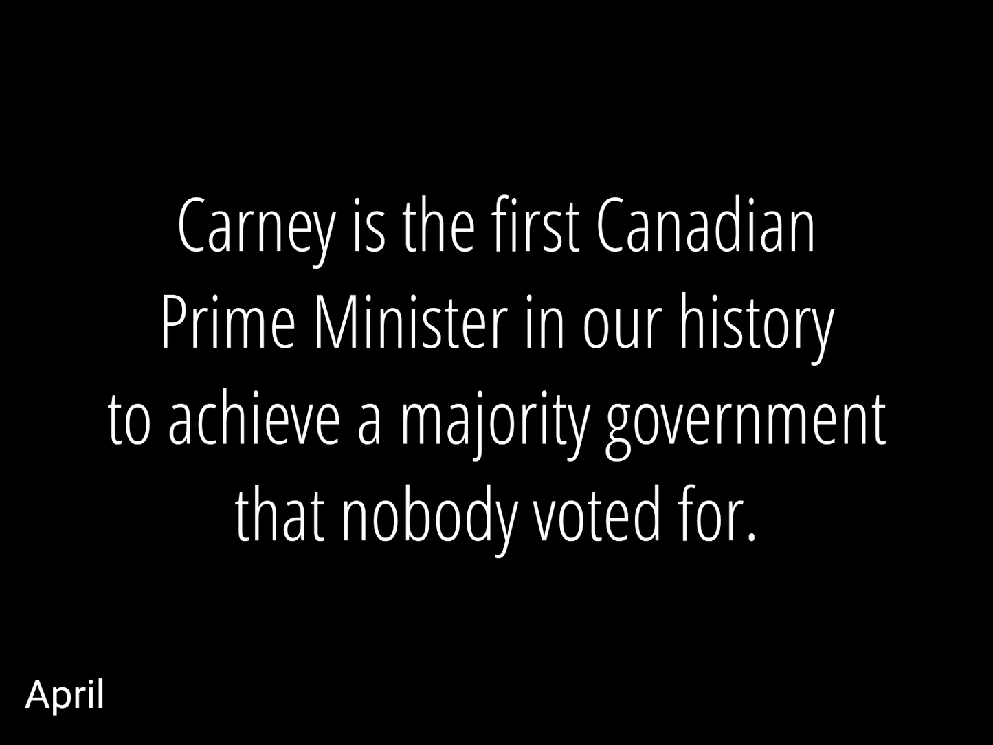 A Fuck Carney Calendar 2027