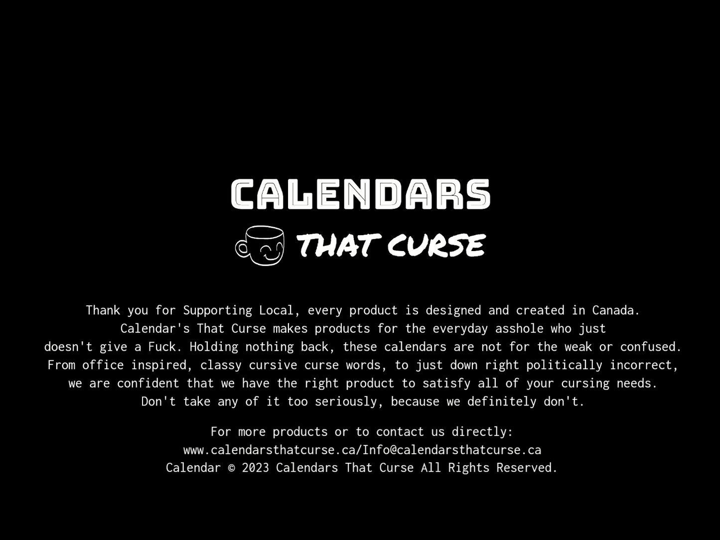 Cancel Culture's A Bitch Of A Calendar 2024