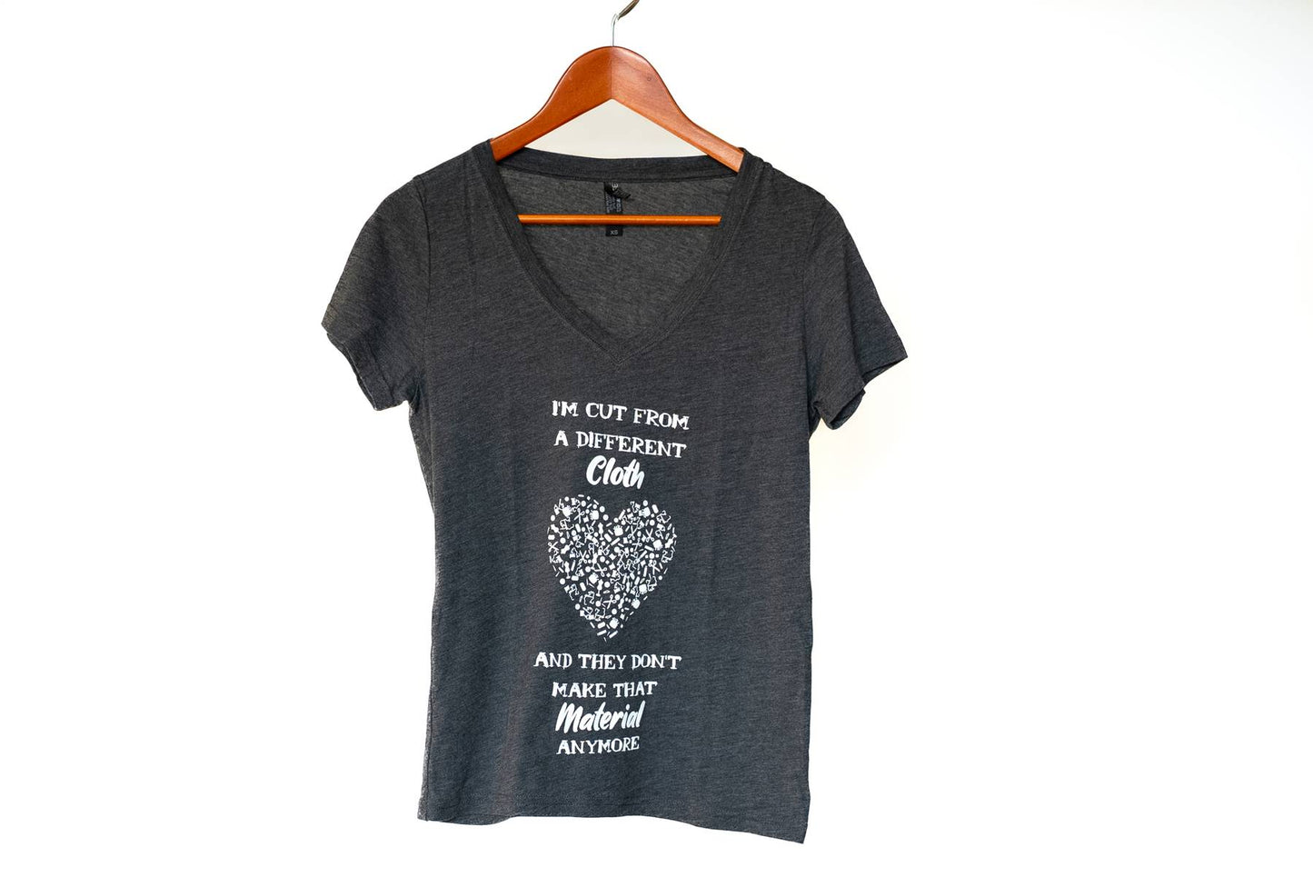 Women's V-Neck Tee - Different Material