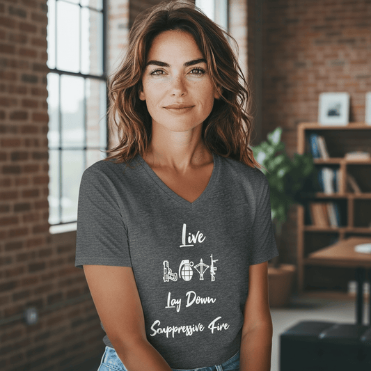 Women's V-Neck Tee - Live Love...